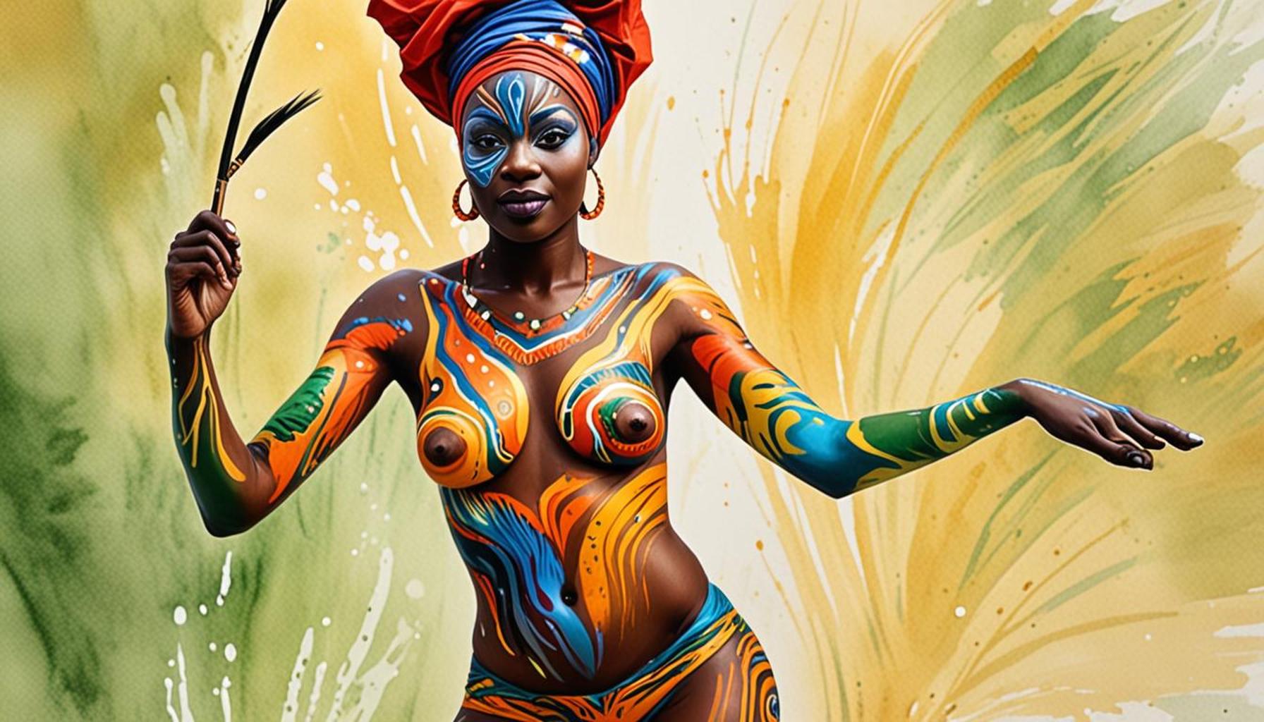 The Art of Body Painting: A Form of Cultural Expression in Nigerian Festivals